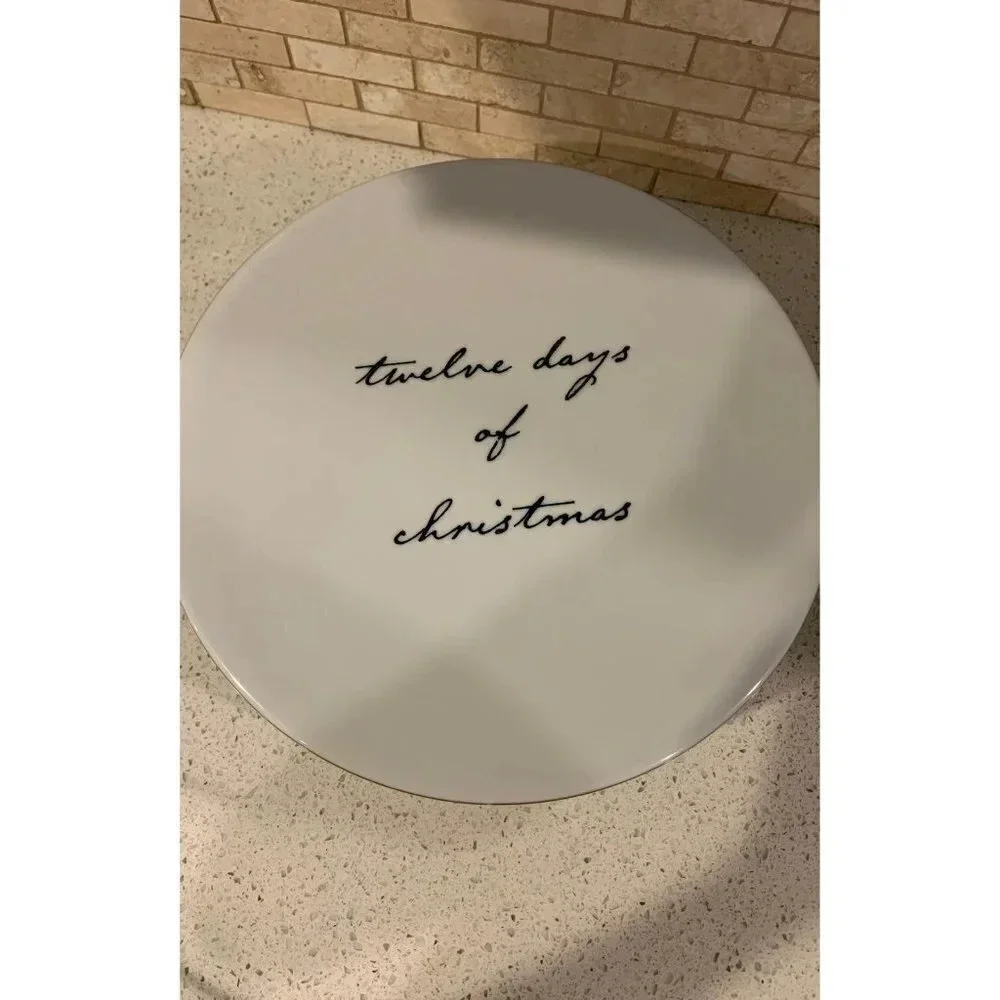 12‎ Days of Christmas Pedestal Porcelain Stand
